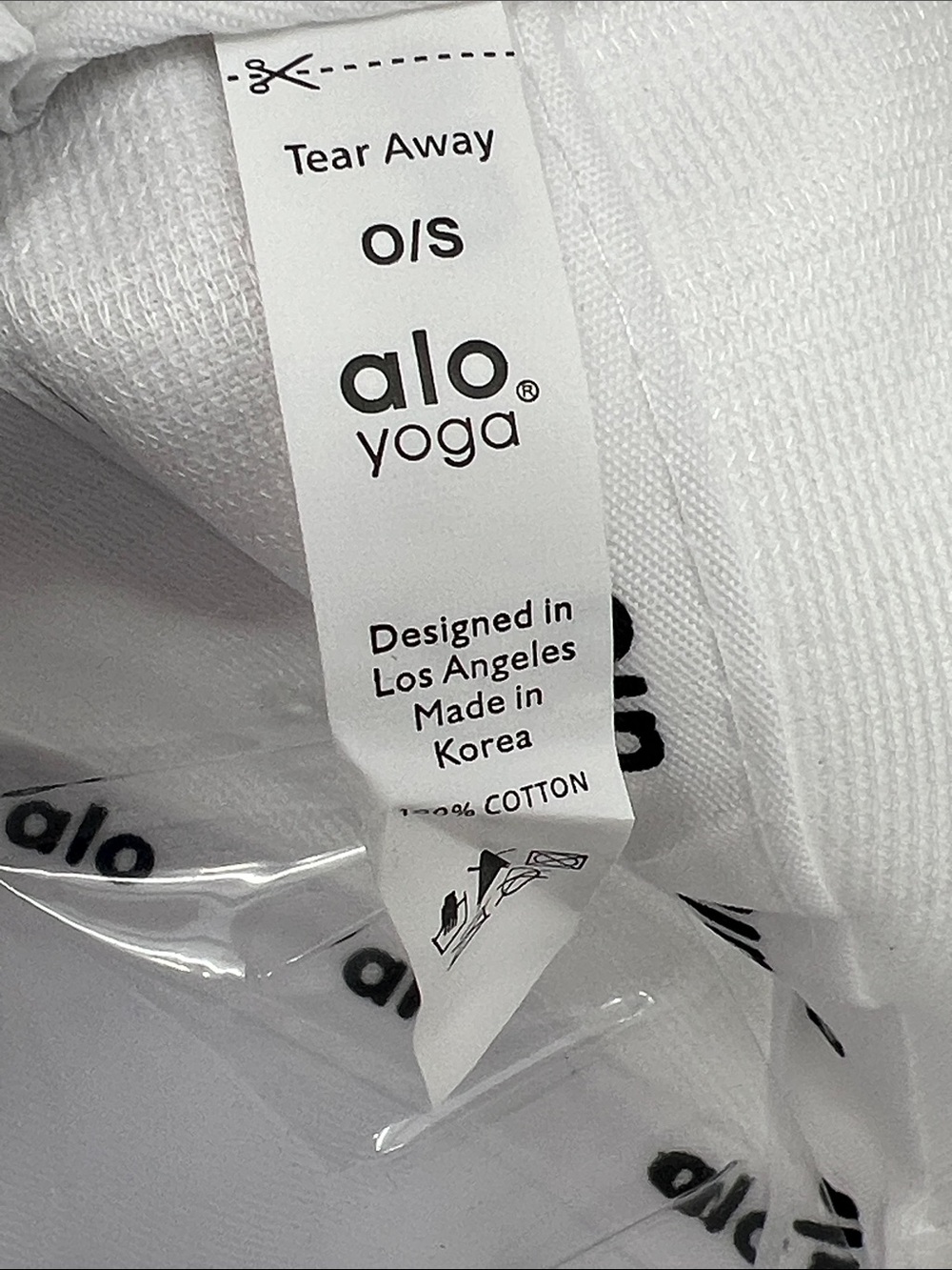Alo Classic White Logo Baseball Cap - Picture 6 of 6